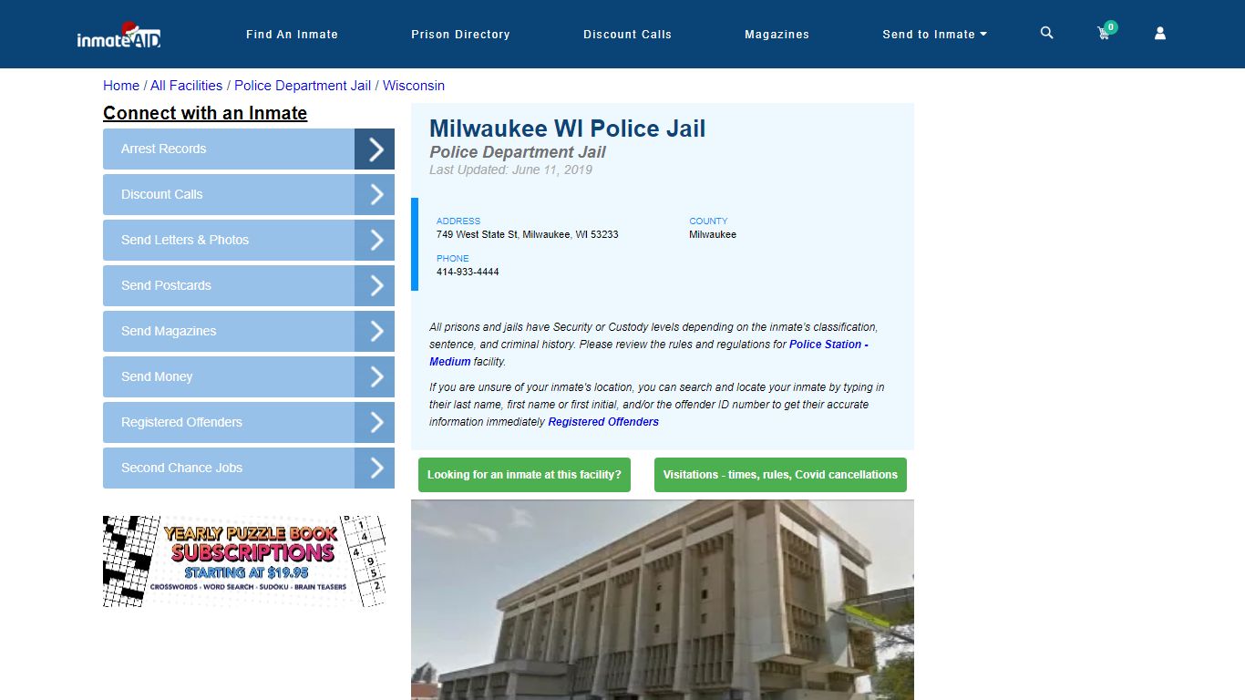 Milwaukee WI Police Jail & Inmate Search - Milwaukee, WI